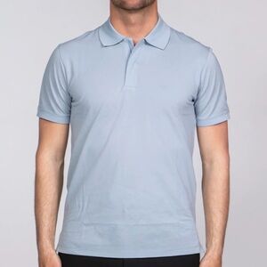 NEW EMPORIO ARMANI POLO color pearl blue size: L